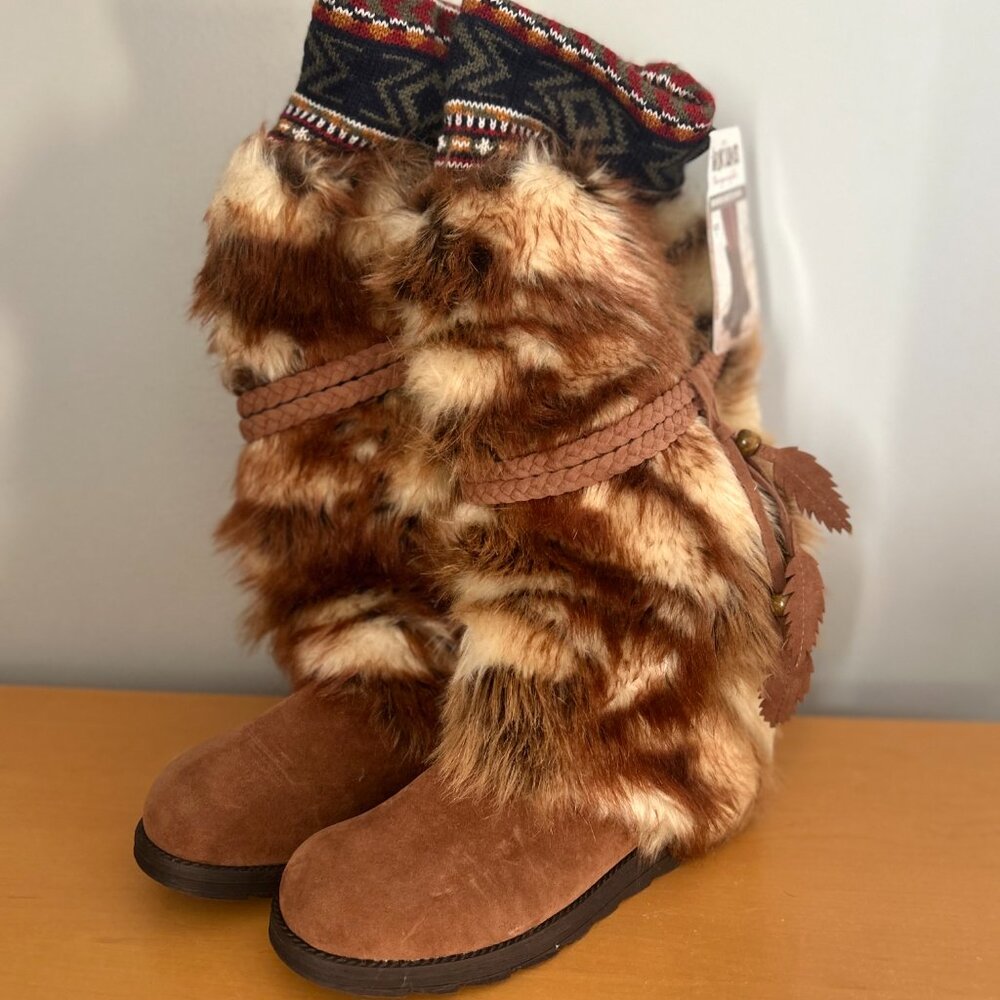 New Muk Luks Furry Women's Winter Boots Size 7
